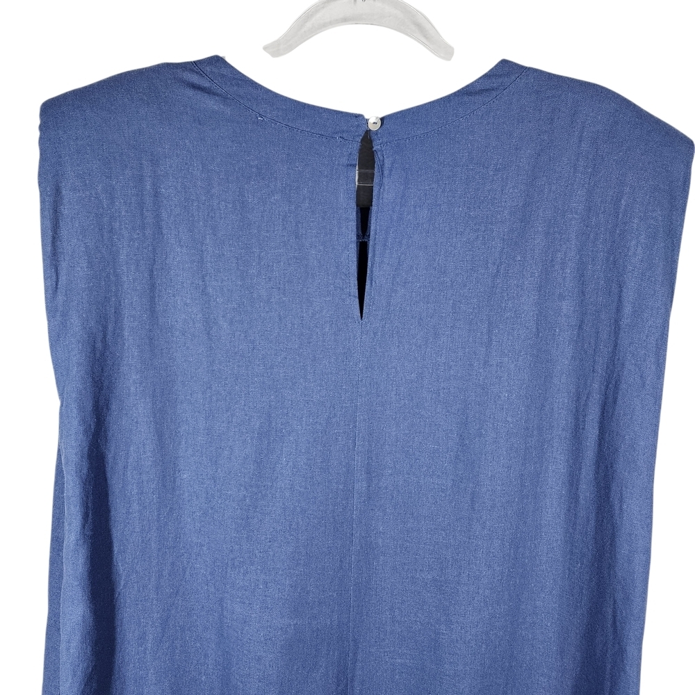 SINGLE THREAD LINEN BLEND DRESS - Picture 6 of 9